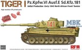 1:35 Rye Field Model 5001U Tiger I Initial Production - Early 1943 North African Front/Tunisia Plastic kit