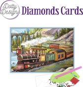 Dotty Design Diamond Painting Kaart Vintage Train