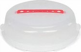 Medina Taartdoos 36 X 11 Cm Transaparant/Rood