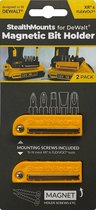 StealthMounts BH-DW-YLW-2 Magnetische bithouder voor machines DeWALT XR & FlexVolt - Geel - 2-pack