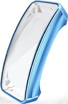 YPCd® FitBit Inspire HR Siliconen Case - Blauw - 360 bescherming