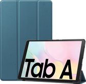 Samsung Galaxy Tab A7 (2020) Hoes - Mobigear - Tri-Fold Serie - Kunstlederen Bookcase - Groen - Hoes Geschikt Voor Samsung Galaxy Tab A7 (2020)