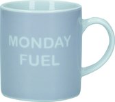 Kitchencraft Espresso Cup Monday Fuel 80 Ml Porcelaine Grijs