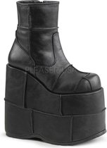 Demonia Plateau Laarzen -46 Shoes- STACK-201 US 15 Zwart