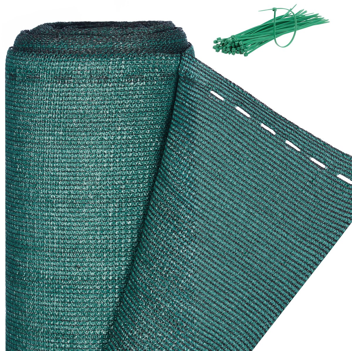 zichtbreeknet - 2 x 20 m - HDPE - weerbestendig - groen