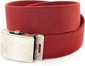 XXL Belts Herenriem Elastisch 1260 - Rood - 130 cm