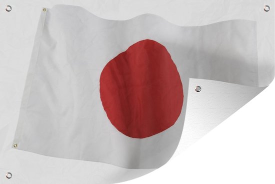 Tuinposters buiten De vlag van Japan - 90x60 cm - Tuindoek ...