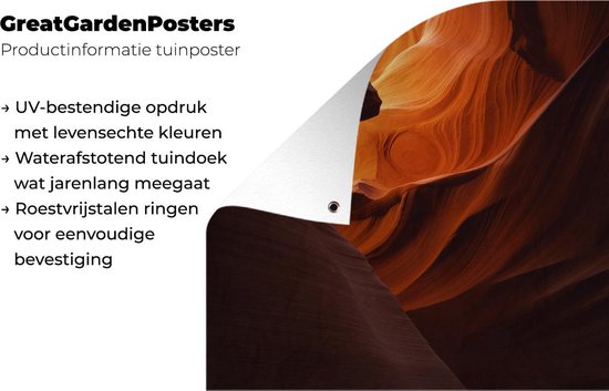 Affiche jardin - Toile jardin - Affiches jardin extérieur - Grotte Oranje - Posters de jardin cm - Jardin