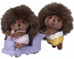 foto van Sylvanian Families 5424 tweeling egel-fluweelzachte speelfiguren