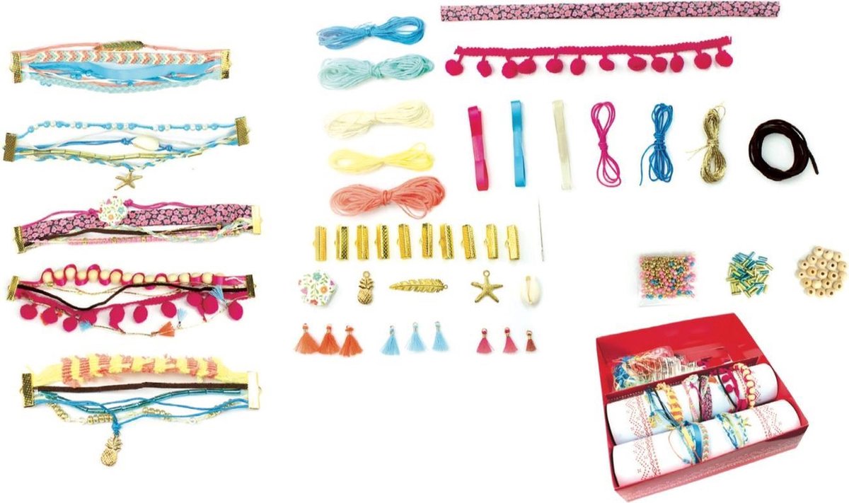 Sycomore sieraden knutselset armbanden maken voor kinderen 7 jaar+.