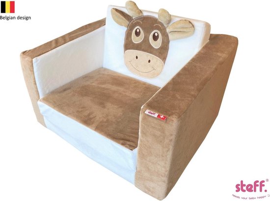 Steff - Swissy - Vache - siège enfant pliant - fauteuil enfant - 1 à 3 ans