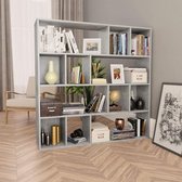 Medina Kamerscherm/boekenkast 110x24x110 cm spaanplaat betongrijs