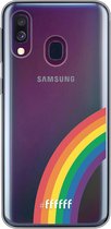 6F hoesje - geschikt voor Samsung Galaxy A50 -  Transparant TPU Case - #LGBT - Rainbow #ffffff
