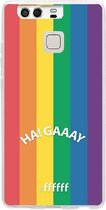 6F hoesje - geschikt voor Huawei P9 -  Transparant TPU Case - #LGBT - Ha! Gaaay #ffffff