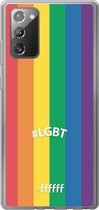 6F hoesje - geschikt voor Samsung Galaxy Note 20 -  Transparant TPU Case - #LGBT - #LGBT #ffffff