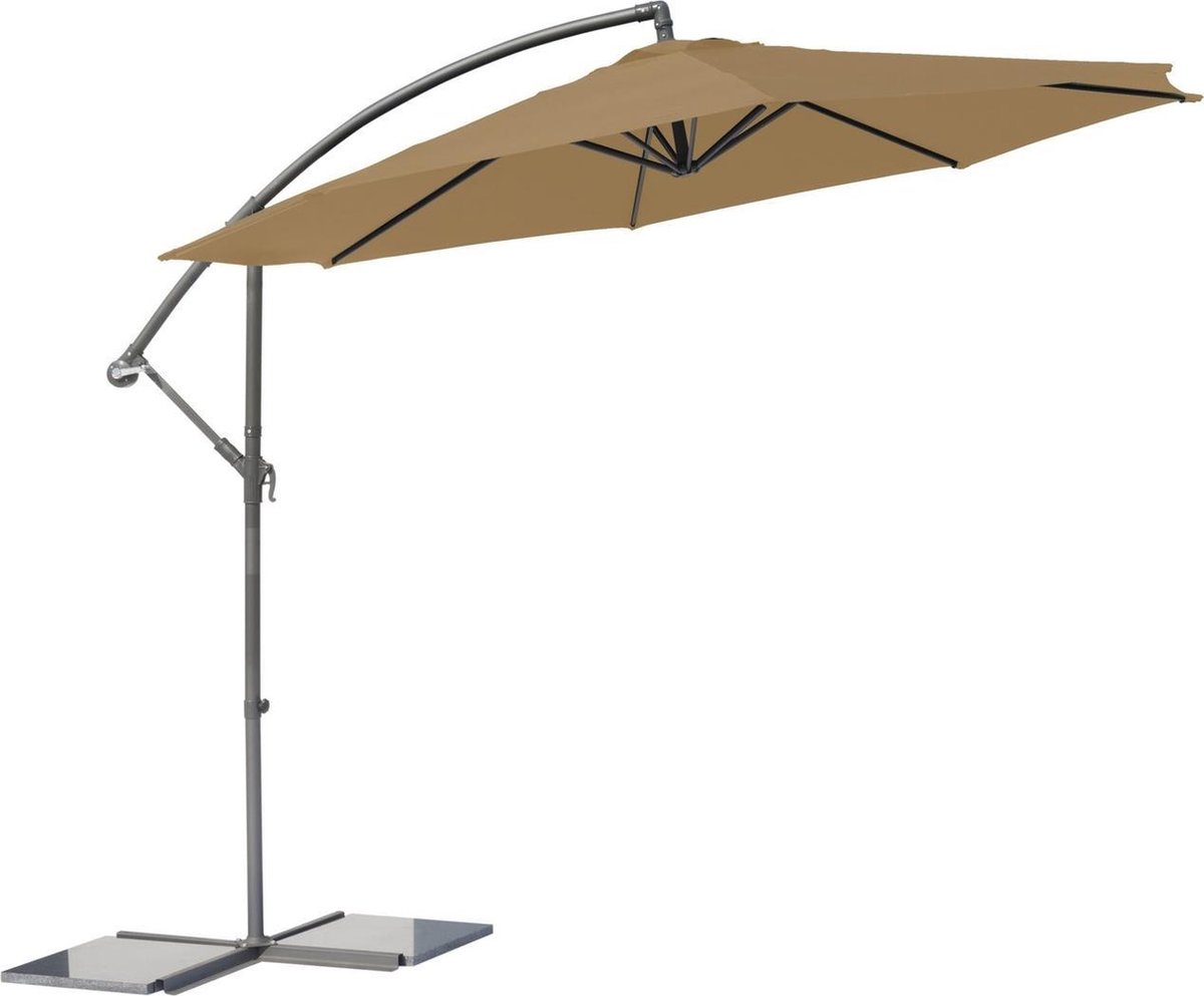 AnLi-Style Outdoor- Parasol Camo Taupe 300 cm