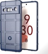 Voor Google Pixel 6 Pro schokbestendige TPU-hoes met volledige dekking (blauw)