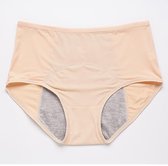 LM Lekvrije Menstruatie ondergoed slipje - mt 38/40 / mt S (period panties) - Beige Onderbroek met absorptie