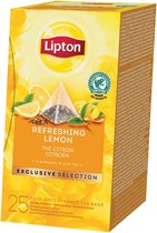 Lipton - Exclusive Selection Zwarte Thee Citroen - 25 zakjes
