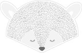 ESTAhome muursticker dierenkoppen lichtgrijs - 158969 - 70 x 46,5 cm