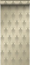 Origin behang grafische vorm glanzend goud - 345921 - 53 cm x 10,05 m