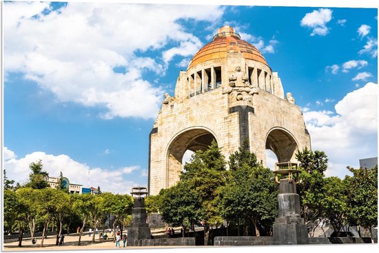 Forex - Monument voor de Revolutie Mexico-Stad, Mexico - 90x60cm Foto op Forex