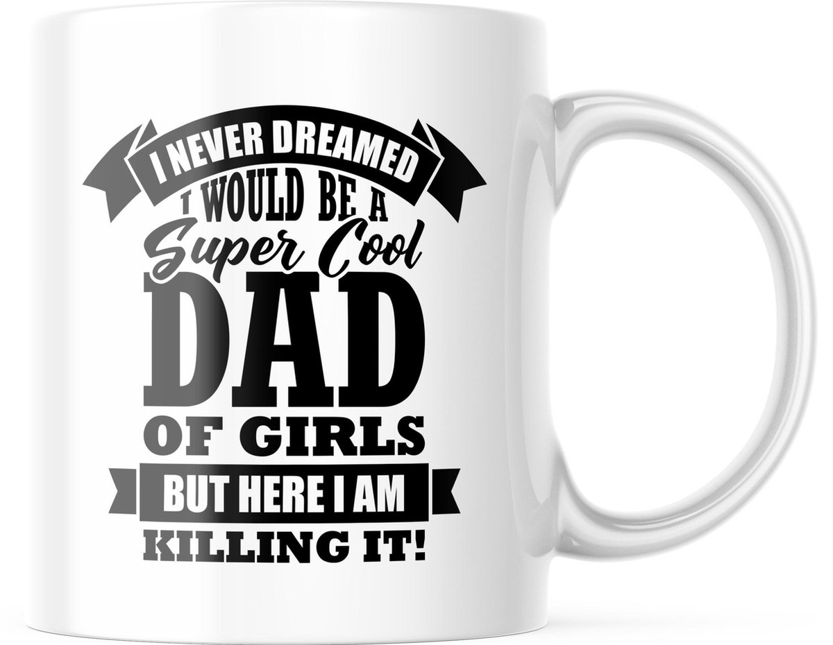 Vaderdag Mok Super cool dad of girls