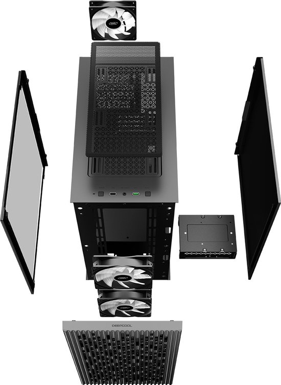 PC behuizing zonder voeding - DEEPCOOL - Matrexx 40 3FS - Mini tower - Micro-ATX formaat - Zwart (DP-MATX-MATREXX40-3FS) - DeepCool