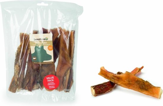 Beeztees Runderkophuid - Hondensnack - Voordeel - 20 cm - 10ST