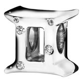 Tracelet - Zilveren bedels Bedel Tweelingen | Symbool sterrenbeeld tweeling | 925 Sterling Zilver - Pandora compatible - 925 Zilver Certificaat - Valentijn cadeau
