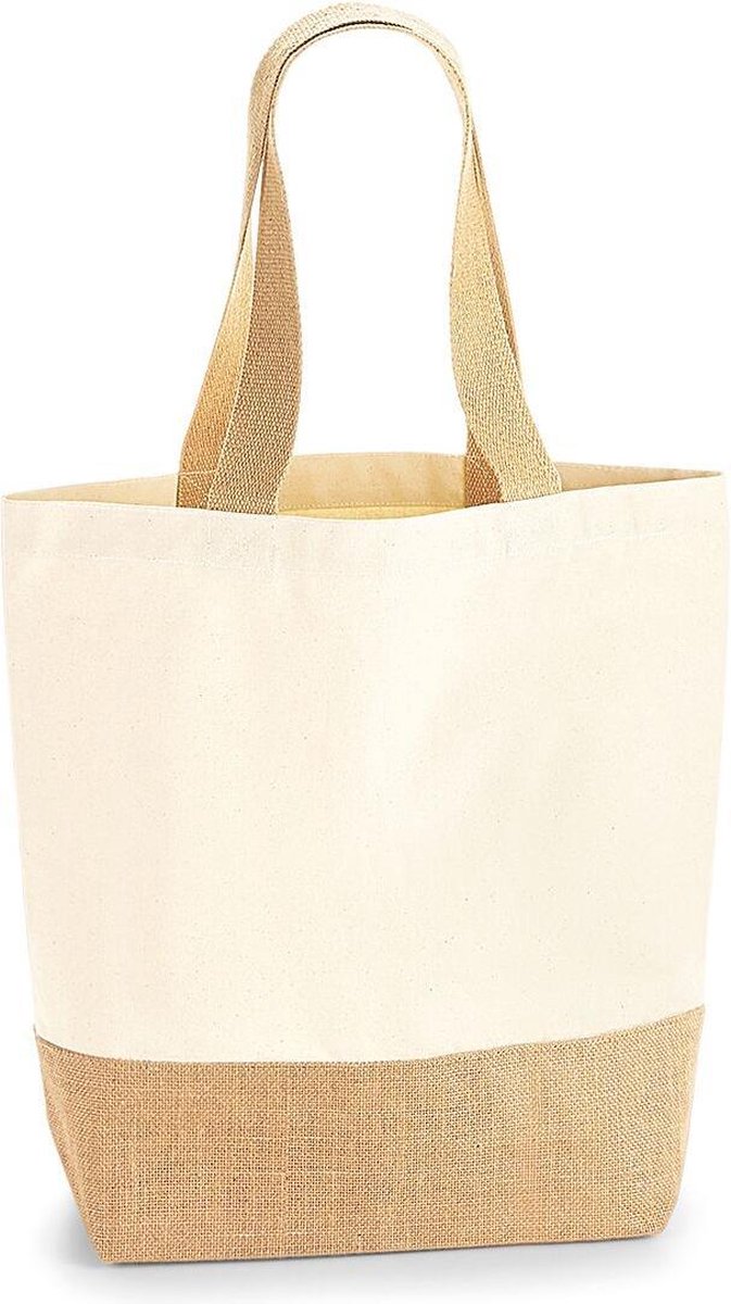 Jute Base Canvas Shopper (Natuurlijk)