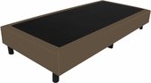 Bedworld Boxspring 70x220 - Lederlook - Donker taupe (MD929)