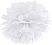 Pompon Wit 25cm