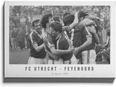 Walljar - FC Utrecht - Feyenoord '82 - Muurdecoratie - Plexiglas schilderij
