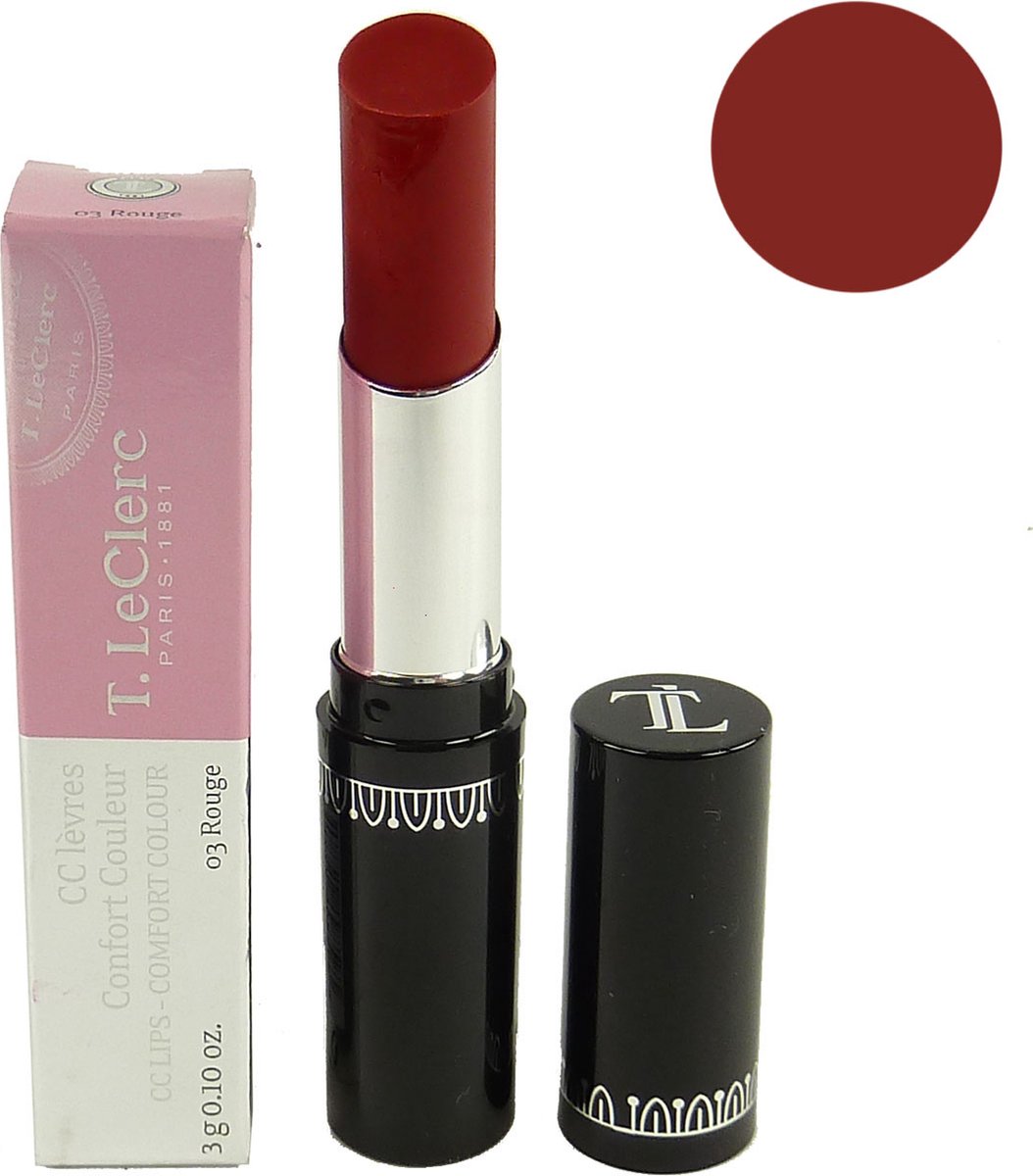 T. LeClerc PARIS 1881 CC Lips Comfort Colour Lip Care Pen Make Up 3g - 03 Rouge