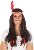 dressforfun - pruik indiaan - verkleedkleding kostuum halloween verkleden feestkleding carnavalskleding carnaval feestkledij partykleding - 300725