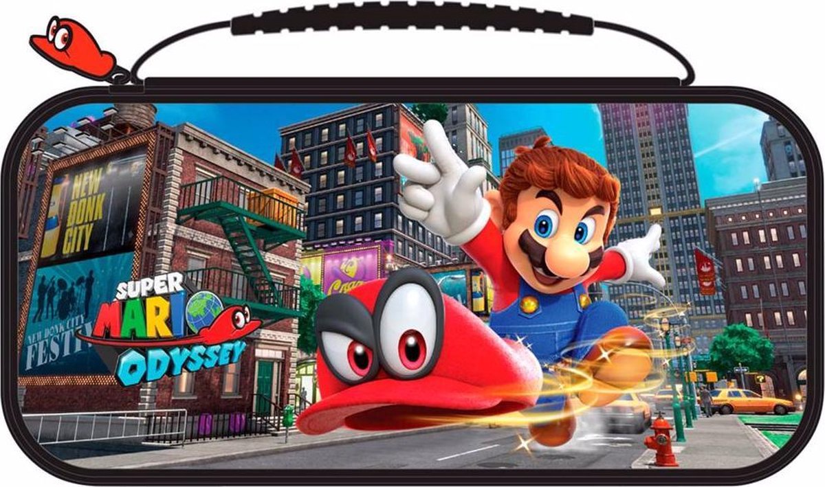 Bigben Nintendo Switch Case - Super Mario Odyssey - Zwart