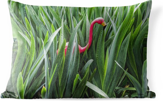 Buitenkussens - Tuin - Flamingo tussen bladeren - 60x40 cm
