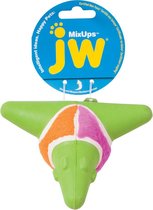 JW Mixups Arrow Ball - Hondenspeeltje - Hondenbal - Met pieper - Groen/Roze/Oranje - Medium - ø 11,5 cm