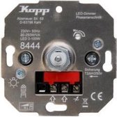 Kopp - Drukschakelaar - Led-dimmer LED 3-100 W - fase aansnijding - Metaal