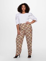 Carmakoma by ONLY CARDES LIFE WIDE PANTS - Oatmeal Beige