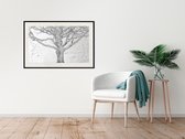 Artgeist - Schilderij - Tangled Branches - Multicolor - 45 X 30 Cm