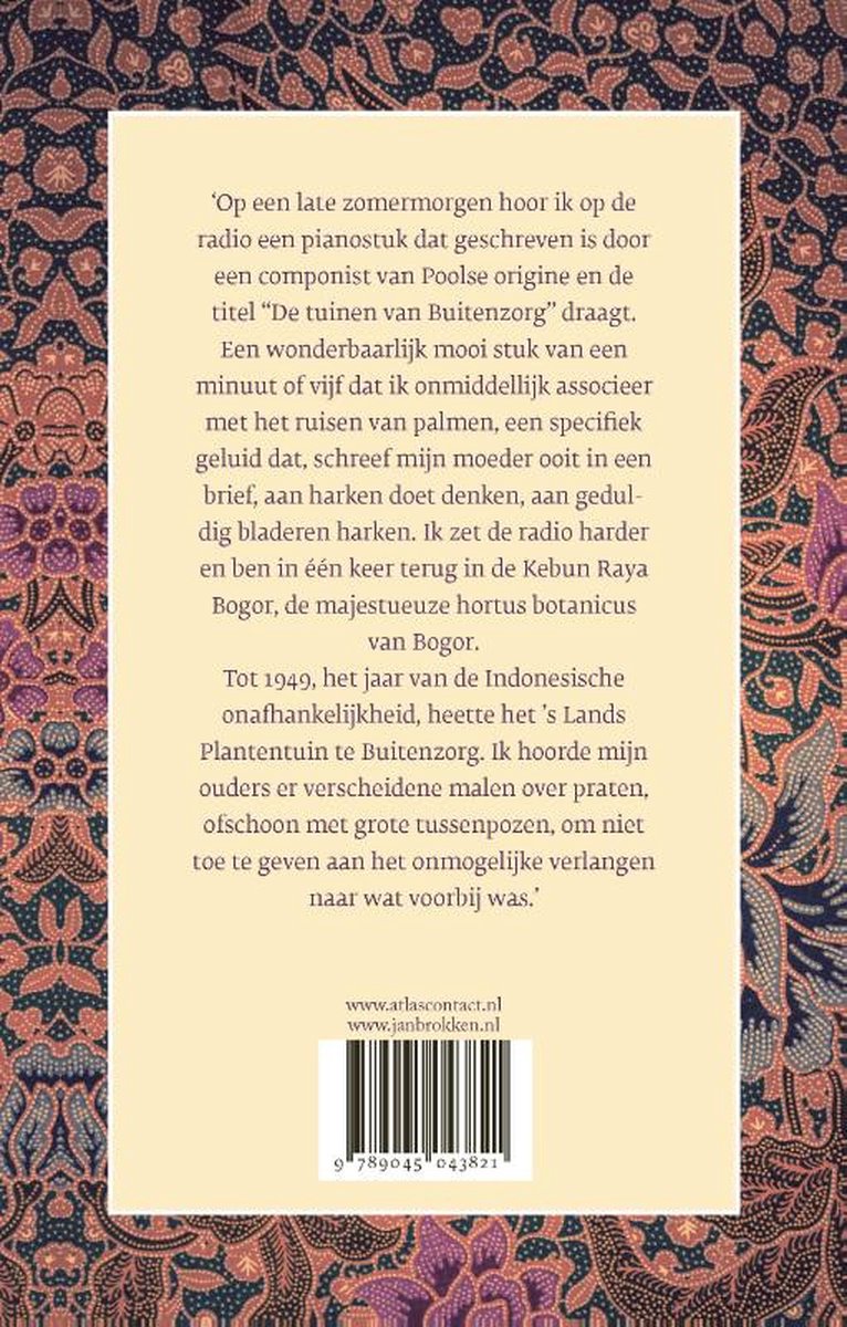De tuinen van Buitenzorg - back cover