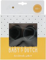Baby Dutch Unisex Babyschoenen Babyslofje - Zwart - Maat 20