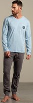 Eskimo heren tricot pyjama - Cool mood  - XXL  - Blauw