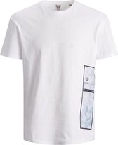 Jack & Jones T-shirt Jcoaspen Tee Ss Crew Neck 12188011 White/relaxed Mannen Maat - M