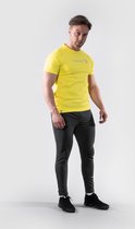 Body & Fit Hero Motion T-Shirt - Sportshirt Heren - Fitness Top Mannen – Maat M - Geel