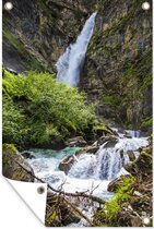 Tuinposters buiten Waterval in het Oostenrijkse Nationaal park Hohe Tauern - 60x90 cm - Tuindoek - Buitenposter