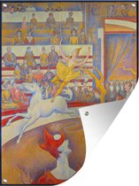 Tuinposter - Tuindoek - Tuinposters buiten - Het circus - Schilderij van Georges Seurat - 90x120 cm - Tuin