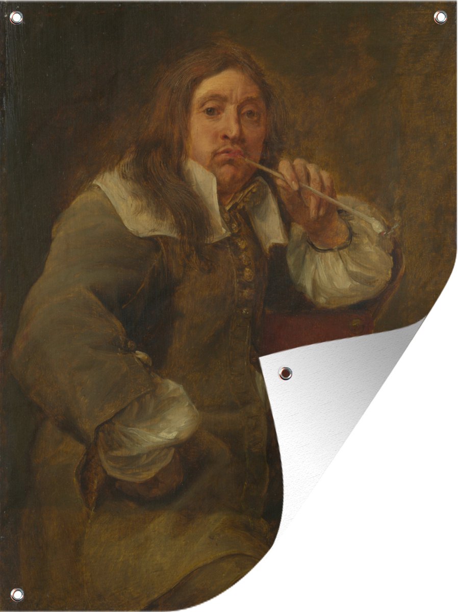 Tuinschilderij Smell portrait of Lucas Fayd'herbe - Schilderij van Gonzola Conques - 60x80 cm - Tuinposter - Tuindoek - GreatGardenPosters